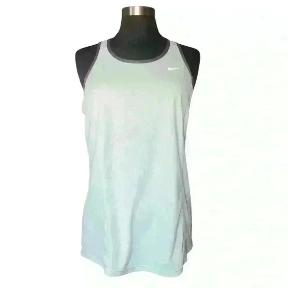 Nike Dri-FIT Mint Green  Running Tank Top - Picture 1 of 5